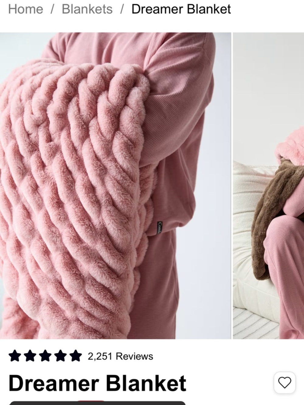 Dreamer Blanket  - new with tags in original package - as soft as Lola Blankets!